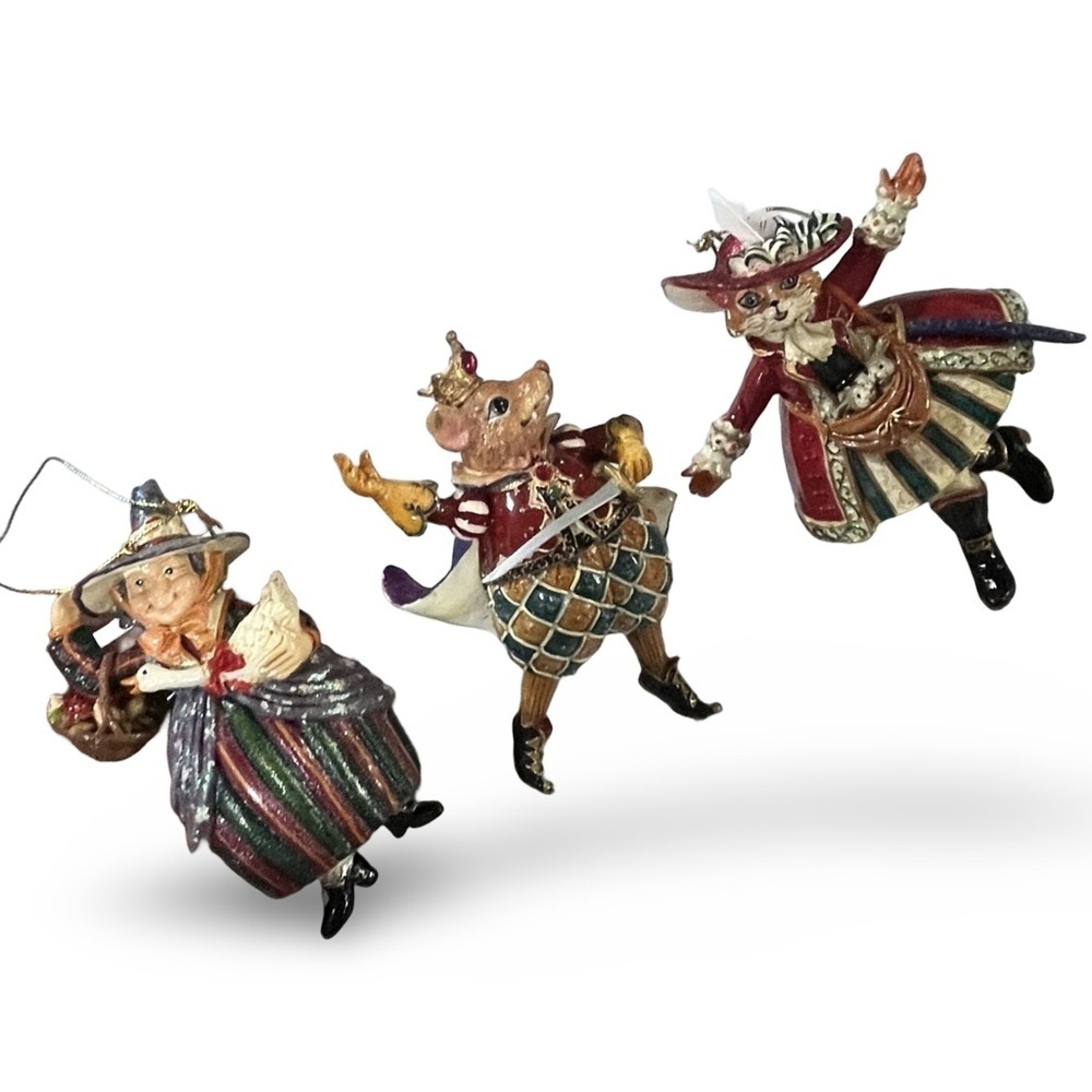 Classic Nursery Rhyme Characters Christmas Ornaments Set of 3